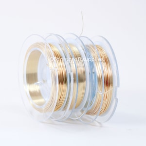 1 roll of high quality 18k gold plated copper wire for DIY jewelry making, beading wire, gold plated copper wire for wire wrapped jewelry