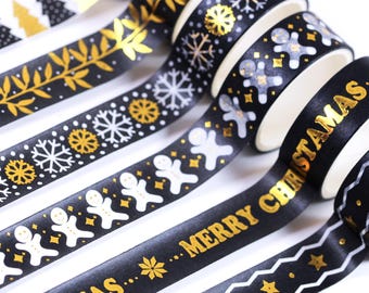 17 Rolls Christmas Washi Tape Set – Holiday Patterns For DIY, Gift Wrapping & Crafts