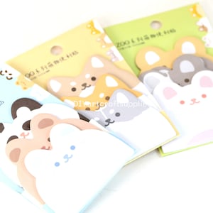 Niedliche Tier Haftnotizblöcke, Kaninchen Haftnotizblöcke, Bär Haftnotizblöcke, kawaii Notizblöcke, Papierbedarf