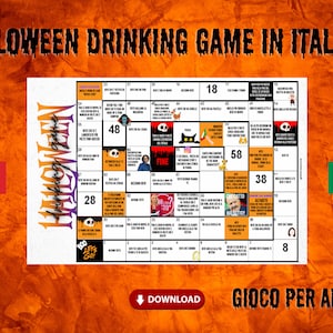 Halloween Drinking game/ Halloween Games/ Halloween Party Games/ Adult Halloween Games/ Printable Party Games