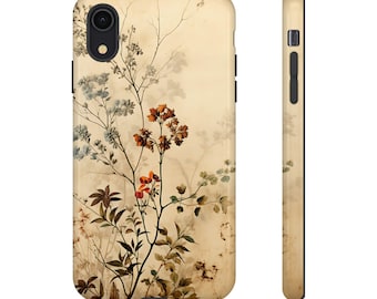 Vintage Floral Cottagecore Phone Case Delicate Boho Florals Retro Flowers iPhone Samsung
