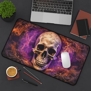 Gothic Flame Schreibtischunterlage Natur Gothic Mousepad Mexikanische Hexenkunst Schreibtischunterlage Bürodekoration Dark Academia Schreibtischdekoration Gothic Schreibtischunterlage Bürogeschenke