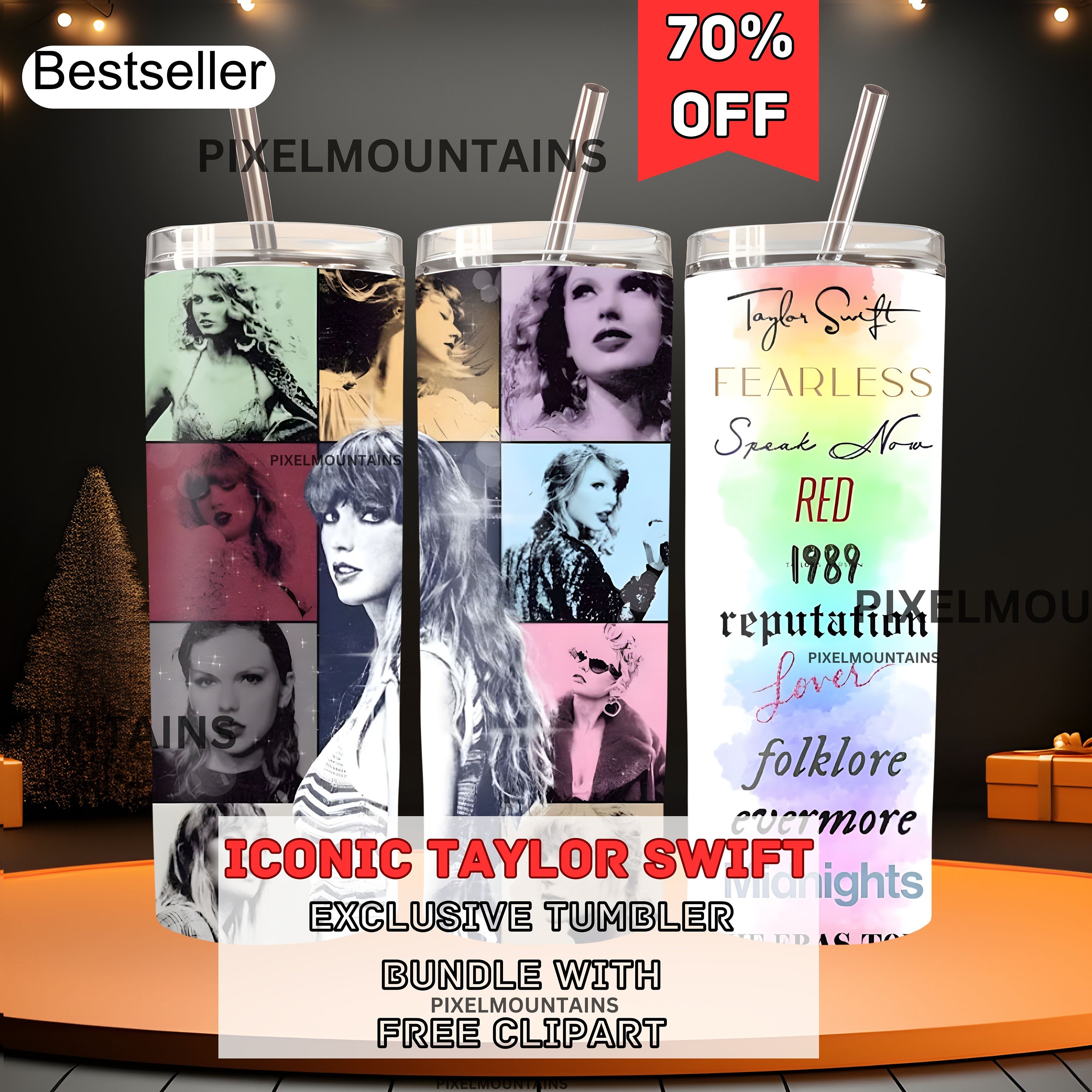 Taylor Swift Montage Tumbler