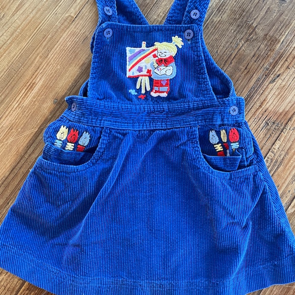 Toddler Girls Artist Dress - 80s / 90s