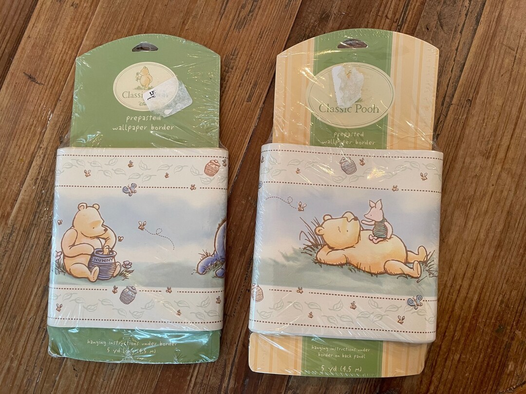 Classic Winnie the Pooh Wallpaper Border Etsy