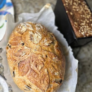 Black Olives Sourdough Bread