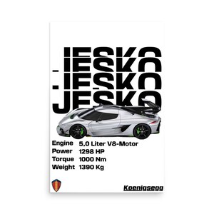 Koenigsegg Jesko absolutely (poster)