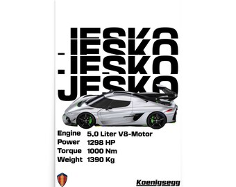 Koenigsegg Jesko absolutely (poster)