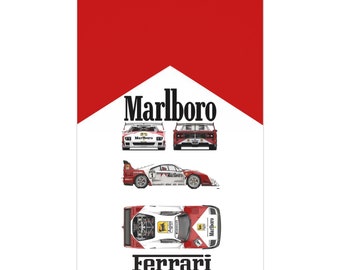 Marlboro x Ferrari (Matte Posters)