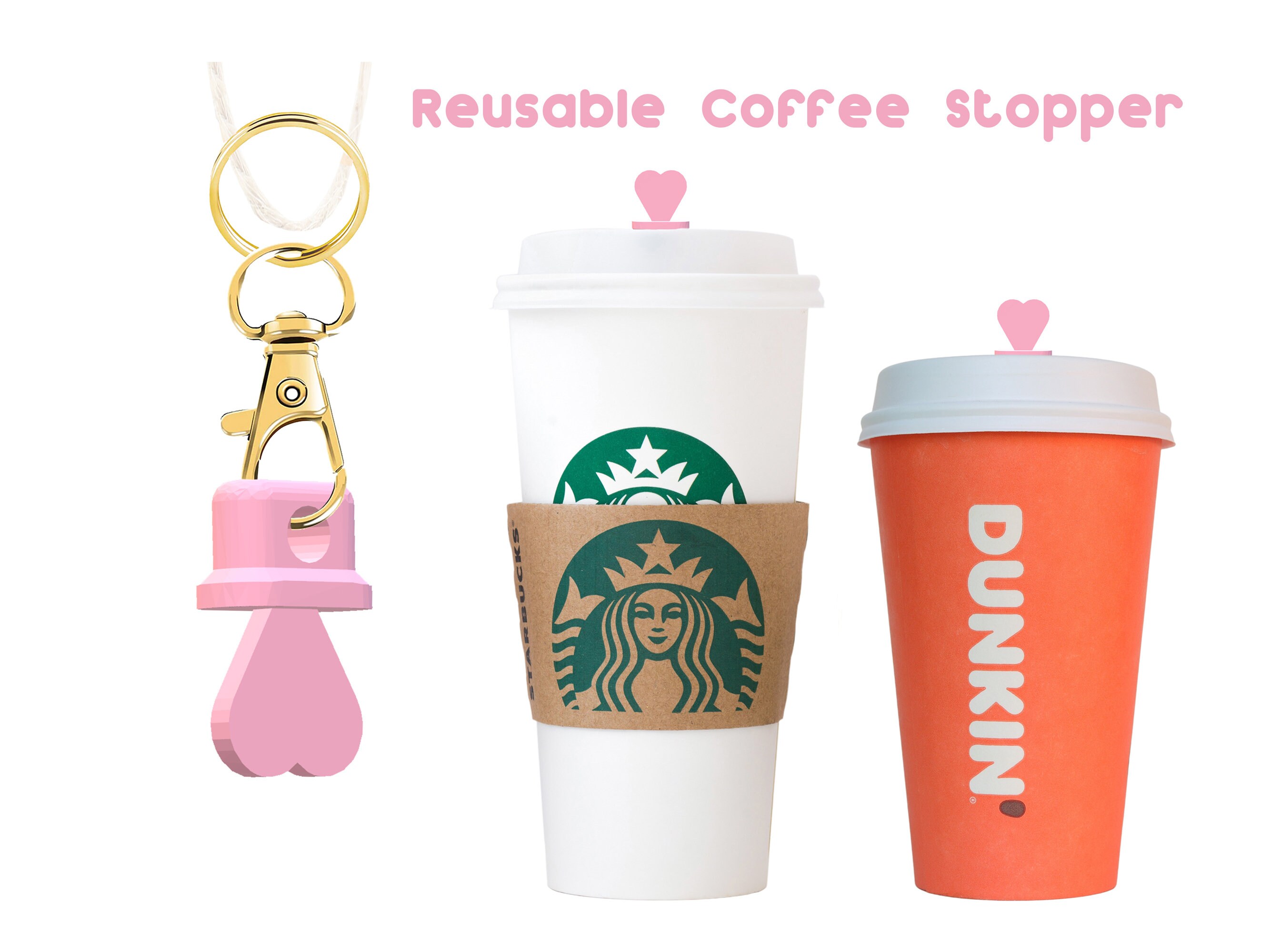 Best Sellers Starbucks Reusable Coffee STOPPER Set of 5 Hang on