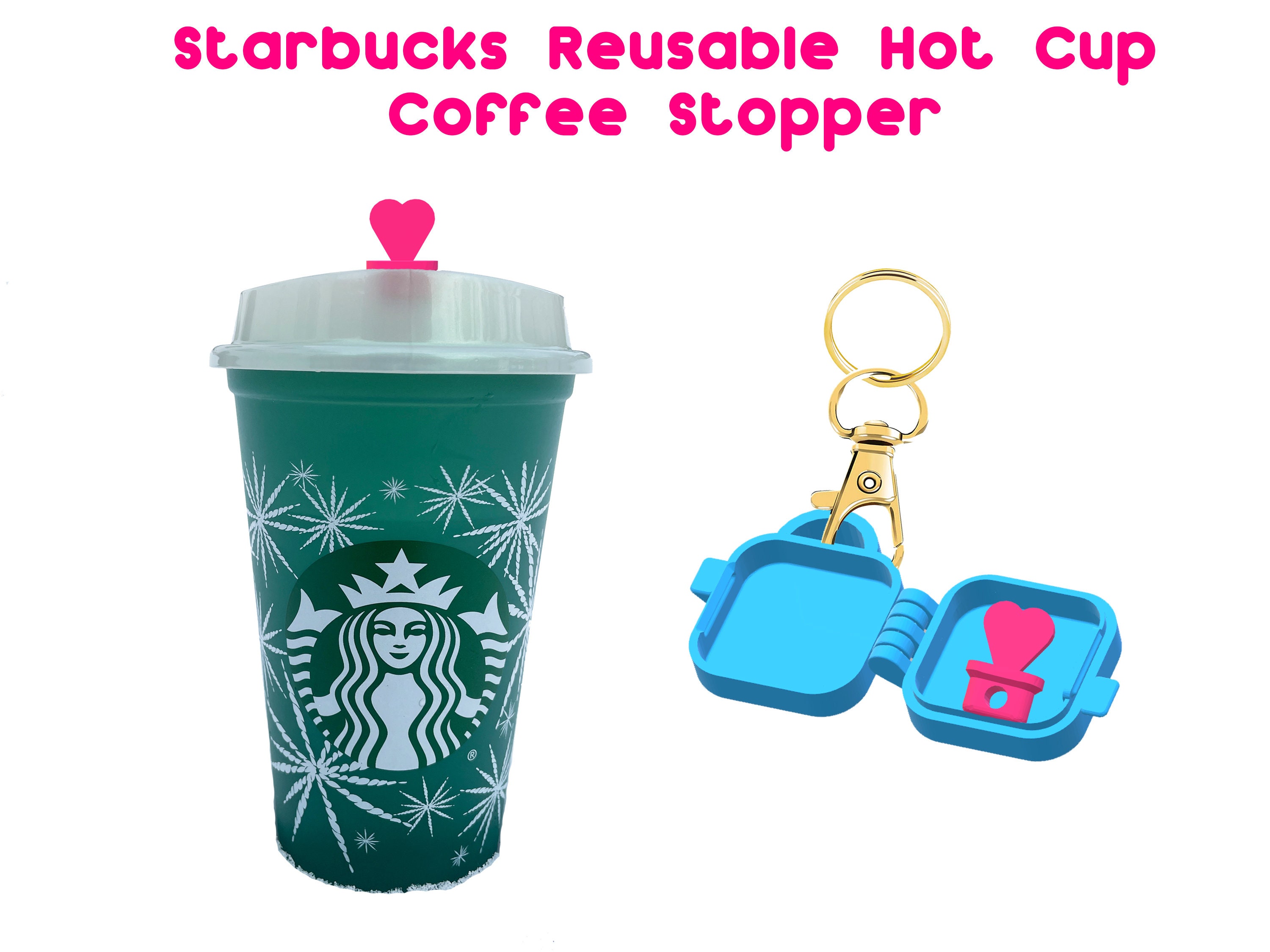Custom Letter Reusable Hot Cup STOPPERS Seals Into Cup Lid Avoid Spills Coffee  Stopper 