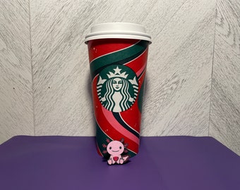 Starbucks Reusable AXOLOTL Coffee Stopper!  LIMITED SERIES - Seals into cup lid - Avoid Spills