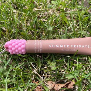 Summer Fridays Bubble Keychain Cap Replacement cap for Summer Fridays lip balm holder ChapCaddie Chapstick Holder Keyring Included image 2