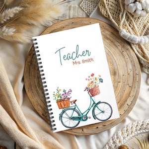 Personalized Teacher Notebook Custom Name Journal Teacher Gift Teacher Appreciation  Gift For Teacher Birthaday Personalized Gift Teacher