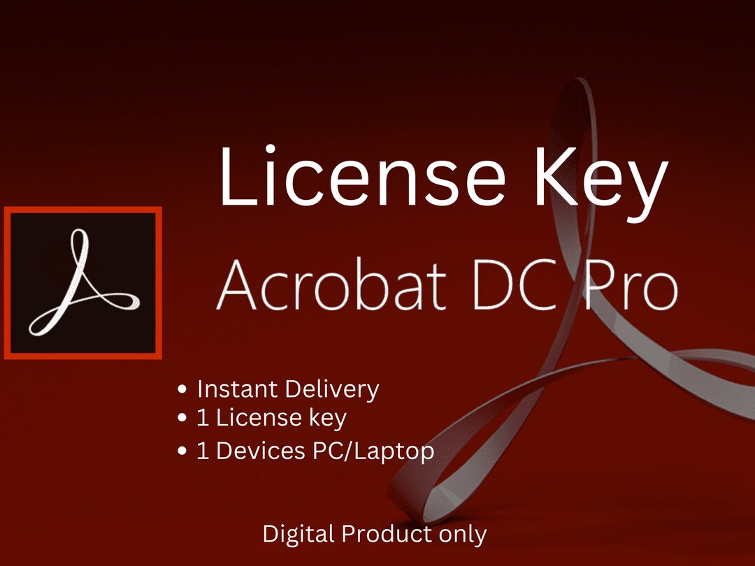 Clé De Licence Adobe Acrobat Pro 2023 Pour Windows Etsy