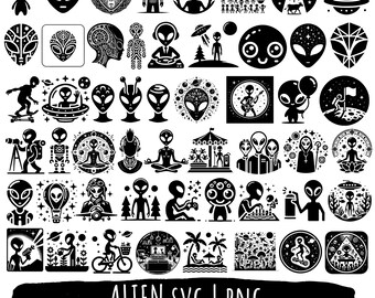 50 Alien SVG | PNG