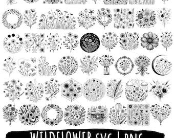 50 Wildflower SVG | PNG
