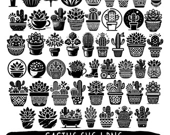 50 cactus SVG/PNG