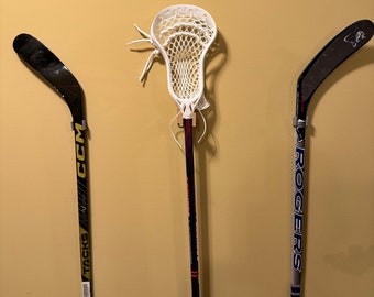 Lacrosse stick wall mounts
