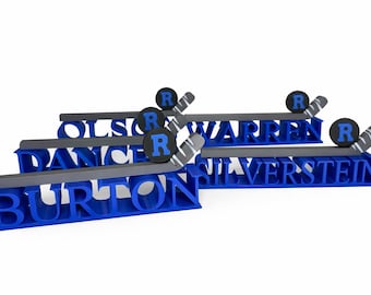 Custom 3D Printed Desk Nameplate