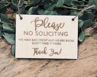 no soliciting sign, Do Not Ring the Door Bell Sign, Funny no soliciting sign, wood no soliciting sign, No Knocking Sign, Baby sleeping sign