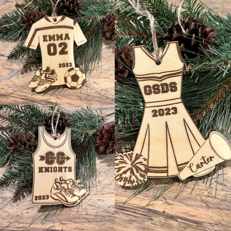 Fishing Ornament, Personalized Fisherman Christmas Ornament, Wood