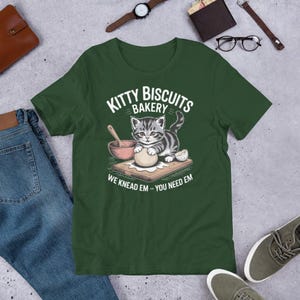 Cat Biscuit Maker Shirt, Funny Cat Kneading Shirt, Kitty Lover Gift , kitty biscuits bakery we knead em you need em shirt,cute kitty cat