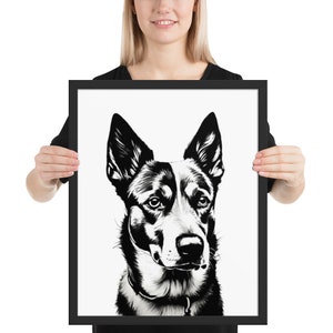 Ritratto di un animale domestico: dipinto personalizzato di un cane e arte commemorativa - regalo unico per gli amanti degli animali