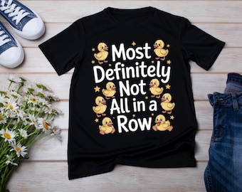 Funny Duck T-Shirt: Sarcastic Humor, Relatable Chaos