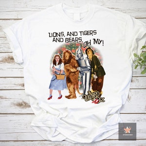 Lions And Tigers And Bears The Wizard Of Oz Unisex Vintage T-Shirt, The Wizard Of Oz Shirt, Classic Movie Shirt, Adventure Movie Shirt