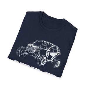 Camiseta Can-Am Maverick X3 SEND IT / Camiseta con diseño lineal para UTV todoterreno, color negro imagen 6