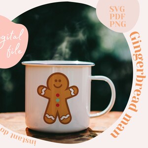 Gingerbread man, Christmas cutting file