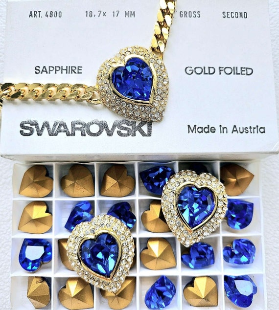 Pretty costume jewellery set with Swarovski cryst… - image 2