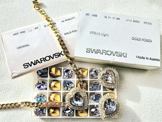 Pretty costume jewellery set with Swarovski cryst… - image 5