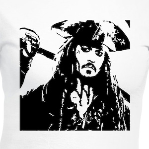 Captain Jack Sparrow Cut Files | Cricut | Silhouette Cameo | Svg Cut Files | Digital | PDF | Eps | DXF | PnG | Pirates Of The Caribbean