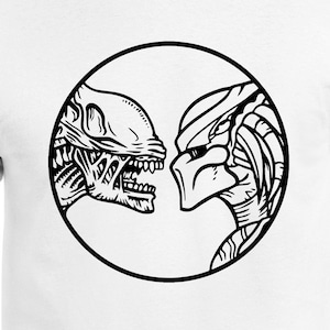 Alien Vs. Predator Cut Files | Cricut | Silhouette Cameo | Svg Cut Files | Digital | PDF | Eps | DXF | PnG | Predator