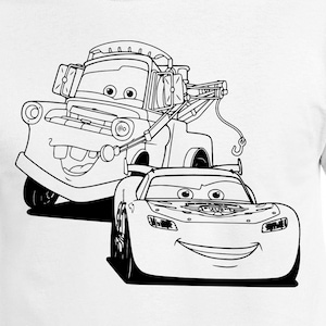 Lightning McQueen & Mater Cut Files | Cricut | Silhouette Cameo | Svg Cut Files | Digital Files | PDF | Eps | DXF | PnG | Cars
