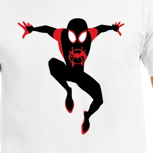 Leezeshaw Costume de super-héros Spider Miles Morales pour garçon