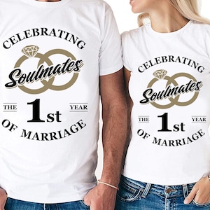 Anime gemelle che celebrano il primo anno di matrimonio Taglia file / Cricut / Silhouette Cameo / File di taglio Svg / File digitale / PDF / Eps / DXF / PnG