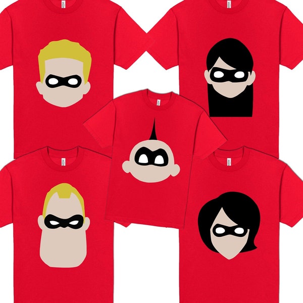 The Incredibles Family Set (5) Cut Files | Cricut | Silhouette Cameo | Svg Cut File | Digital File | PDF | Eps | DXF | PnG | The Incredibles