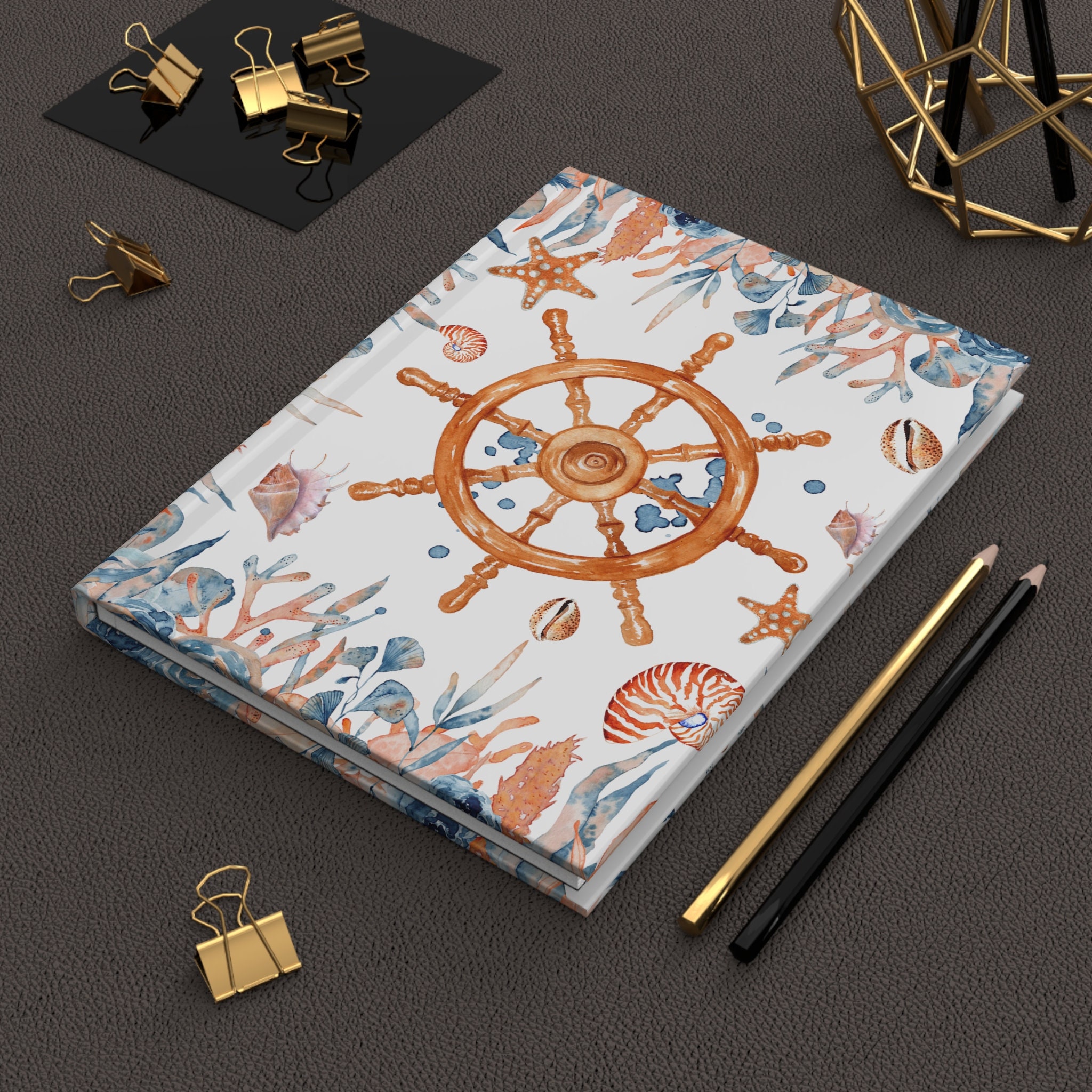 Ocean Watercolor Notebook: Aesthetic Summer Journal for Marine ...