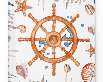 Ocean Watercolor Notebook: Aesthetic Summer Journal for Marine Enthusiasts, Perfect Gift for Beach Trips and Boat Lovers Travel Costal Notes