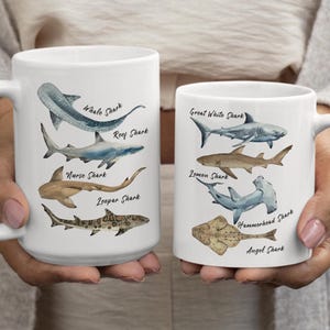 Shark Nautical Mug, Marine Life, Sea Life Coffee Mug for Marine Biologists, Oceanography Students, and Nautical Enthusiasts, Underwater
