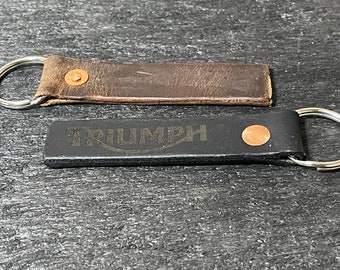 Custom Leather Keychain for dads Custom Engraved keychain for grandparents and grandchildren carabiner keychain birthday present for him