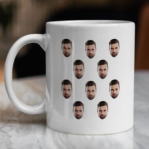 Custom Face Mug, Custom Photo Coffee Mug, Face Mug Gift, Funny Picture Mug, Ceramic Coffee Mug, 11oz or 15oz Mug, Gift for Friend, Funny Mug