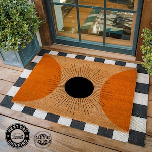 Mid Century Doormat, Mid Century Modern, Mid Century Modern Mat, Housewarming Gift, Minimalist Doormat, Home Decor, Front Door Decor