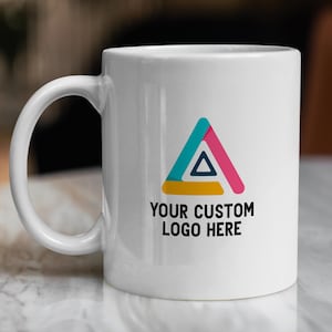 Custom Logo Mug, Personalized Mug, Ceramic Mug, White Mug, Business Logo Mug, Custom Photo Mug, Business Mug, Company Logo Mug, Office Gifts