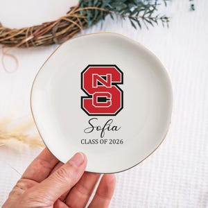Personalized Ceramic Graduation Jewelry Dish, Custom Ring Holder bild 4