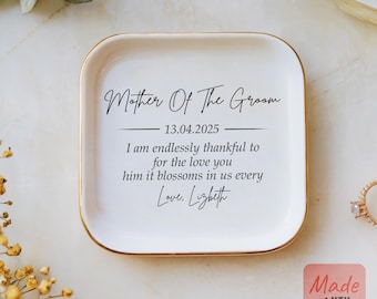 Custom Text Jewelry Dish, Personalized Gift for Mom, Custom Jewelry Dish, Mother's Day Gift, Gift for Aunt, Wedding Gift, Custom Gift