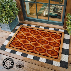 Welcome Doormat, New Home Accessories, Front Door Mat, Porch Decoration, Housewarming Gift, Retro Decor Doormat, Gift For Mom, Coir Mat